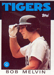 1986 Topps Baseball Cards      479     Bob Melvin